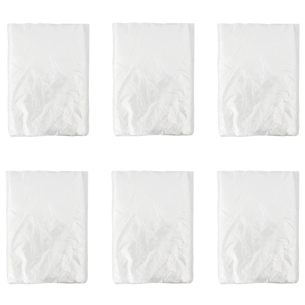 vidaXL Staubblatt 6 pcs Transparent 400 x 500 cm HDPE