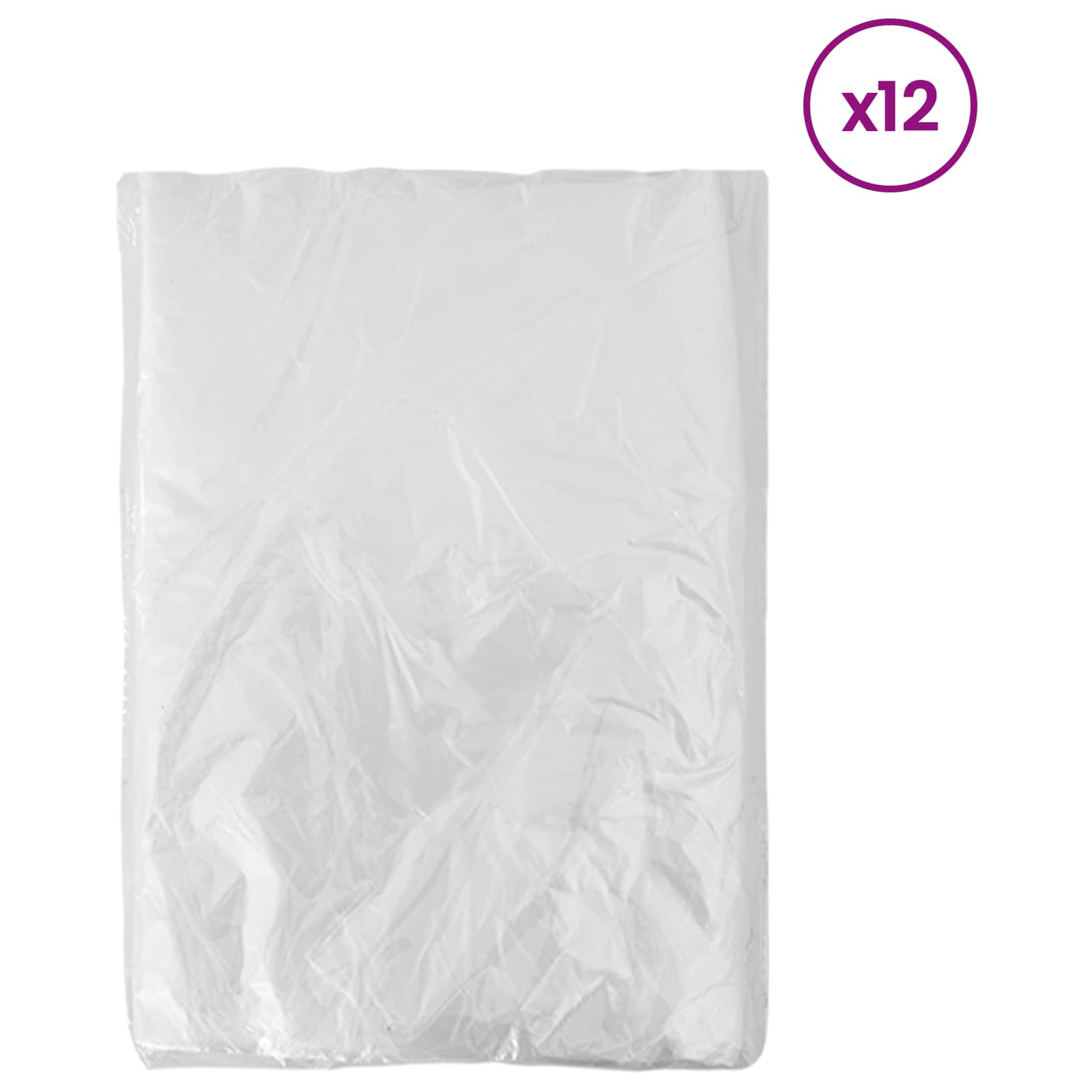 vidaXL Staubblatt 12 pcs Transparent 400 x 500 cm HDPE
