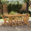 vidaXL Außen Bistro-Stühle 8 pcs Natur 40 x 53 x 80 cm