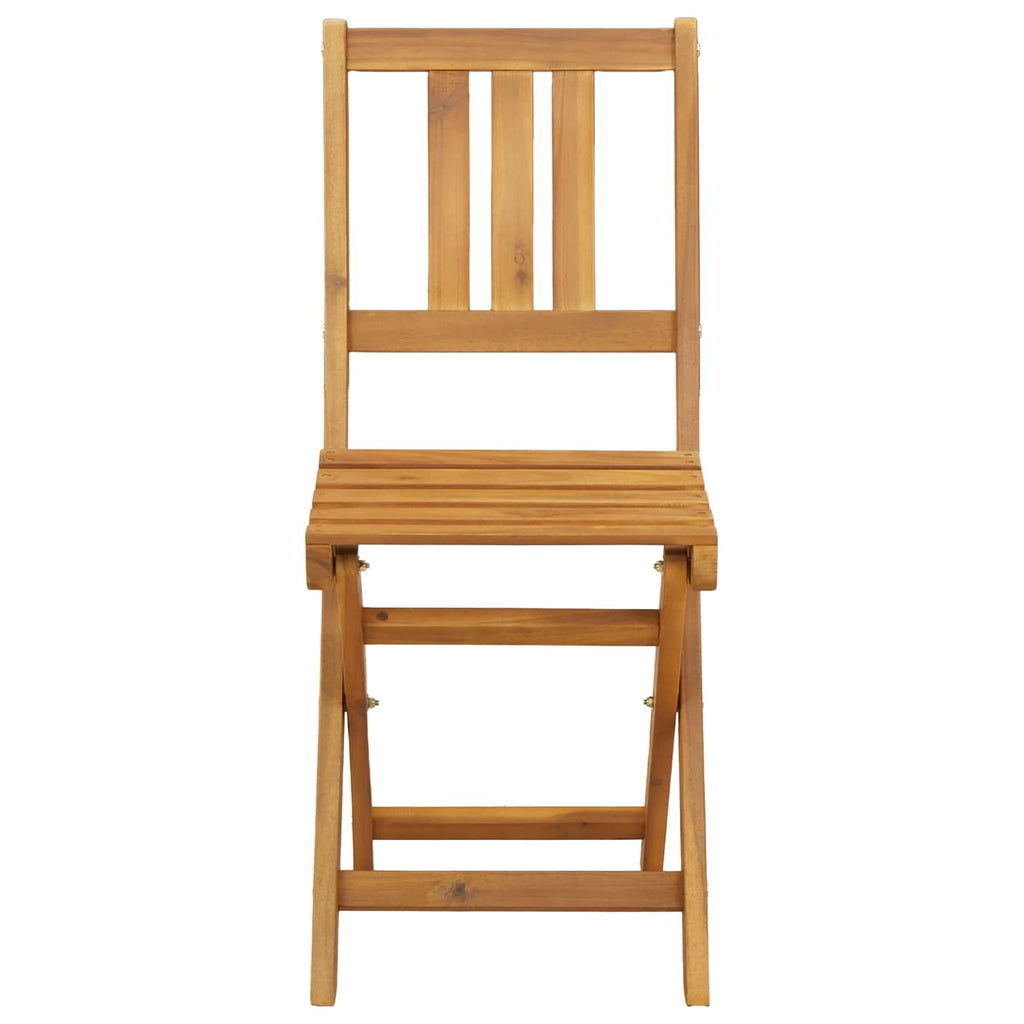 vidaXL Außen Bistro-Stühle mit Kissen 8 pcs Natur 40 x 42 x 85 cm