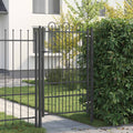 vidaXL Zauntor HORST 100 x 150 cm Stahl Schwarz Abschließbar