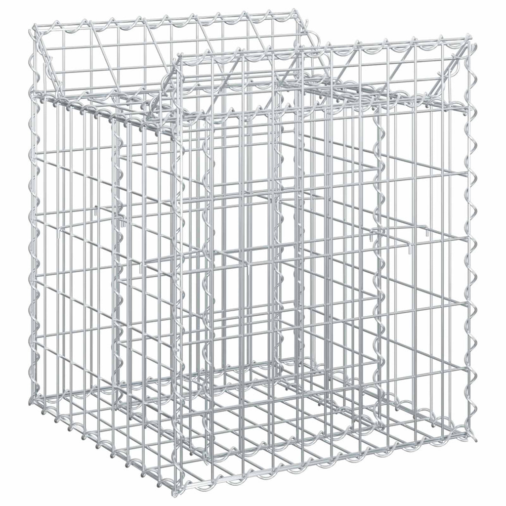 vidaXL Gabionen-Hochbeet Silber
