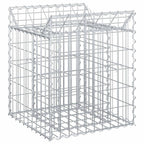 vidaXL Gabionen-Hochbeet Silber