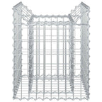vidaXL Gabionen-Hochbeet Silber
