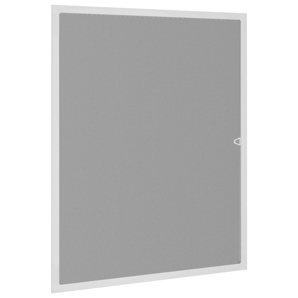vidaXL Insektenschutz für Fenster Weiß 110 x 130 cm