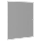 vidaXL Insektenschutz für Fenster Weiß 110 x 130 cm
