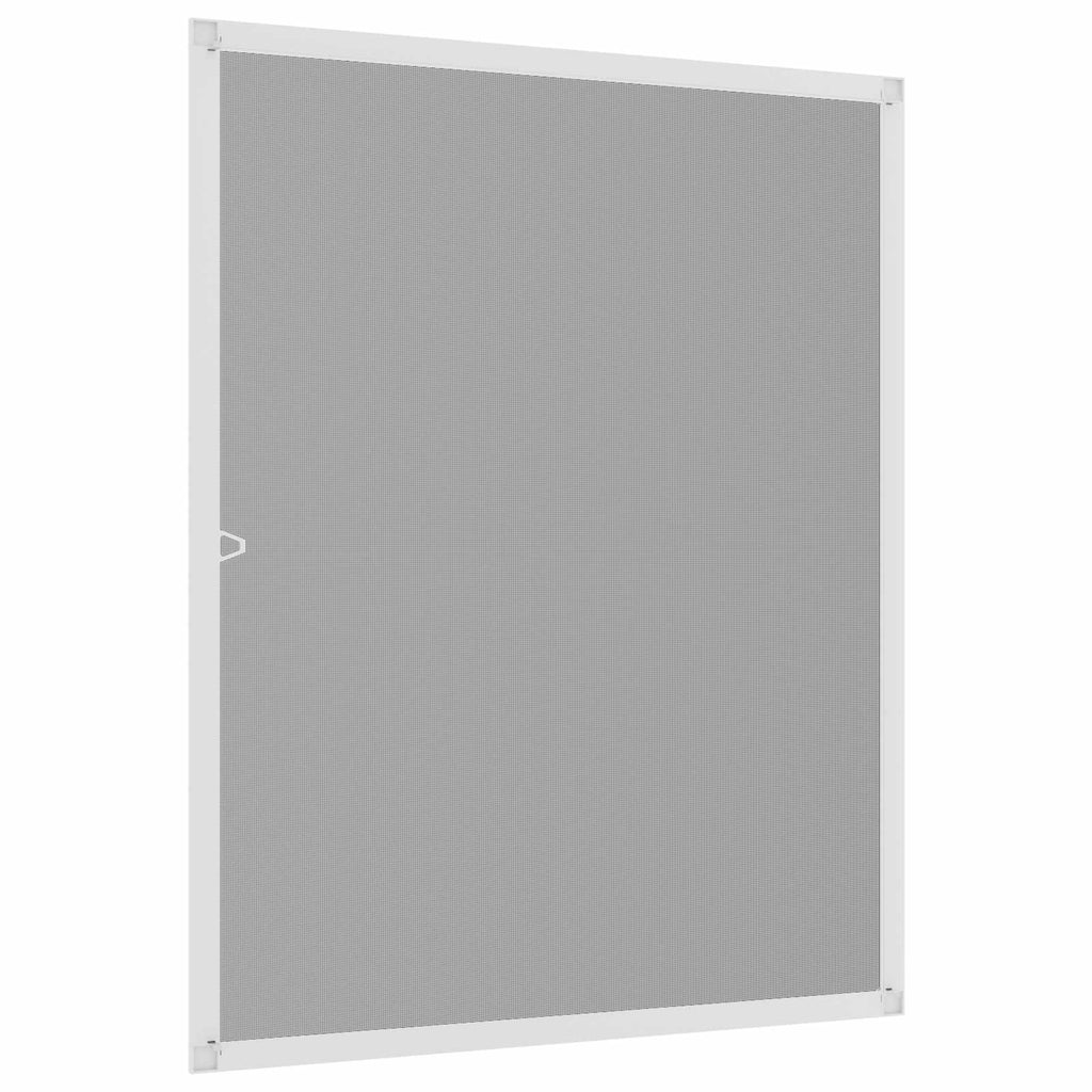 vidaXL Insektenschutz für Fenster Weiß 110 x 130 cm