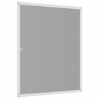 vidaXL Insektenschutz für Fenster Weiß 110 x 130 cm