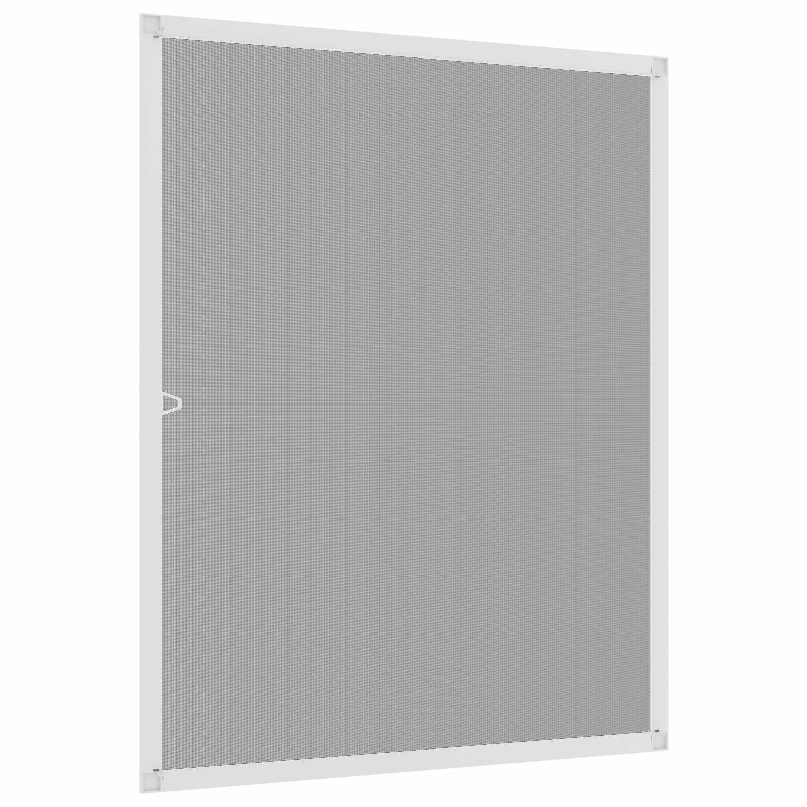 vidaXL Insektenschutz für Fenster Weiß 110 x 130 cm