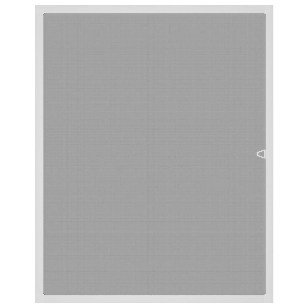 vidaXL Insektenschutz für Fenster Weiß 110 x 130 cm