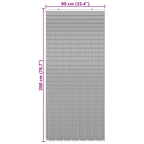 vidaXL Insektentürvorhang Mehrfarbig 200 x 90 cm Bambus