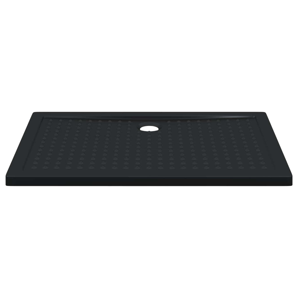 vidaXL Duschbodenablage mit Punkten Schwarz 120 x 80 x 4 cm ABS