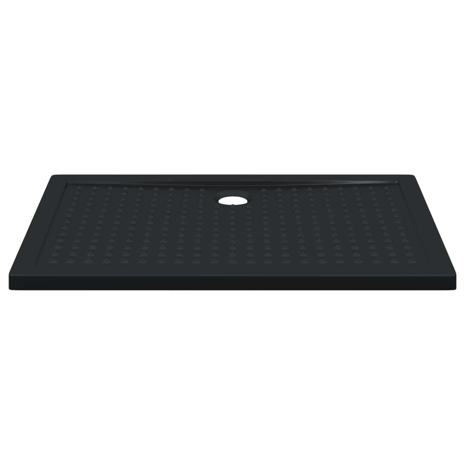 vidaXL Duschbodenablage mit Punkten Schwarz 120 x 80 x 4 cm ABS