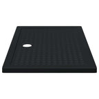 vidaXL Duschbodenablage mit Punkten Schwarz 120 x 80 x 4 cm ABS