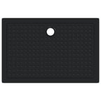 vidaXL Duschbodenablage mit Punkten Schwarz 120 x 80 x 4 cm ABS