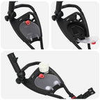 vidaXL Golf-Dolly mit Sitz Schwarz Aluminium Klappbar