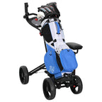 vidaXL Golf-Dolly mit Sitz Schwarz Aluminium Klappbar