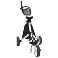 vidaXL Golf-Dolly Schwarz und Weiß 100 x 69 x 114 cm Aluminium