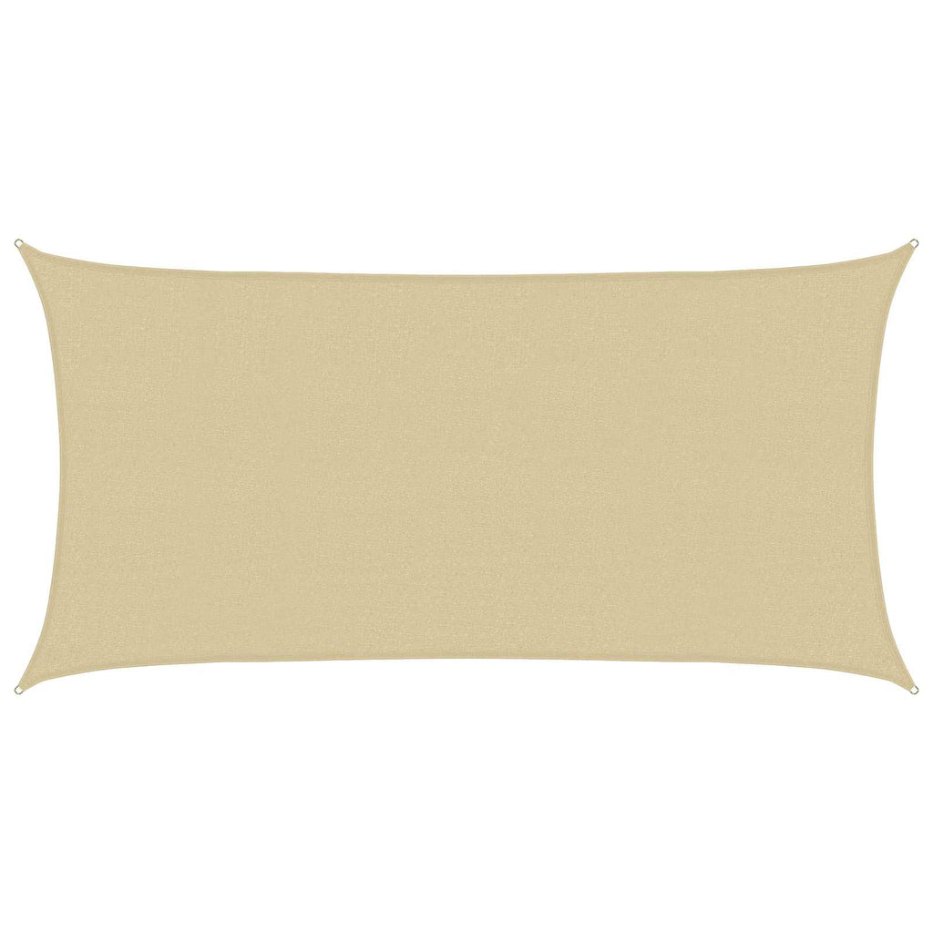 vidaXL Sonnensegel Beige 2 x 6 m HDPE