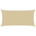 vidaXL Sonnensegel Beige 2 x 6 m HDPE