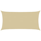 vidaXL Sonnensegel Beige 2 x 6 m HDPE