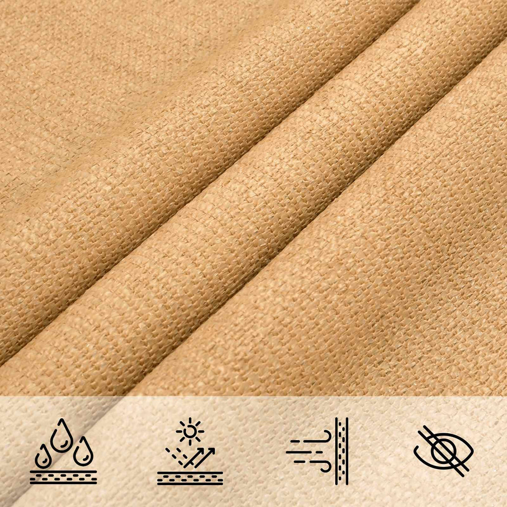 vidaXL Sonnensegel Sand 2 x 6 m HDPE