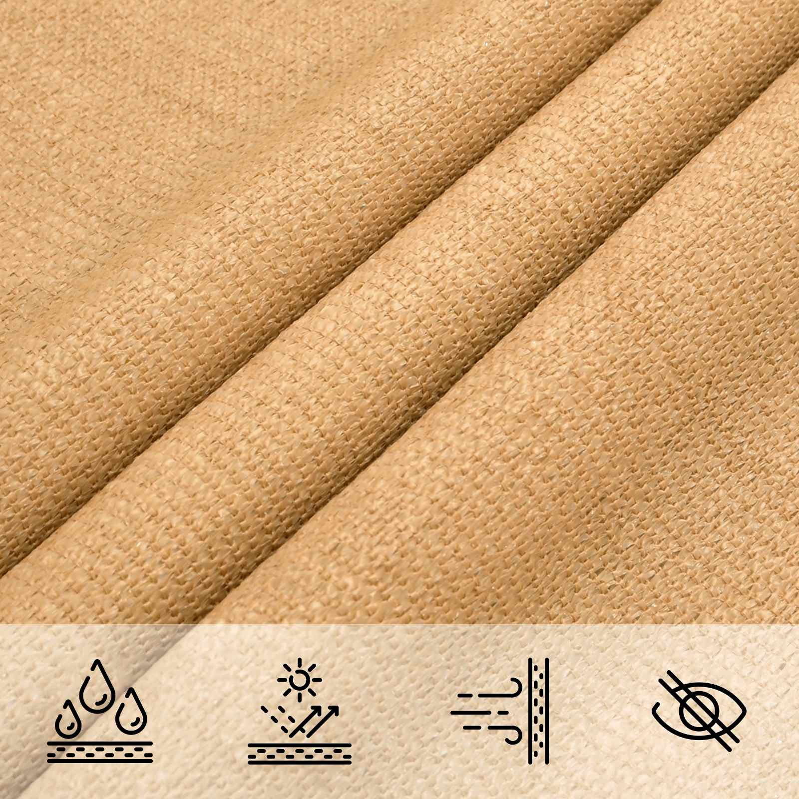 vidaXL Sonnensegel Sand 2 x 6 m HDPE
