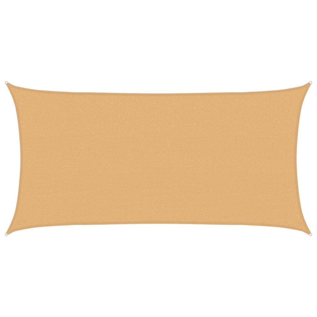 vidaXL Sonnensegel Sand 2 x 6 m HDPE