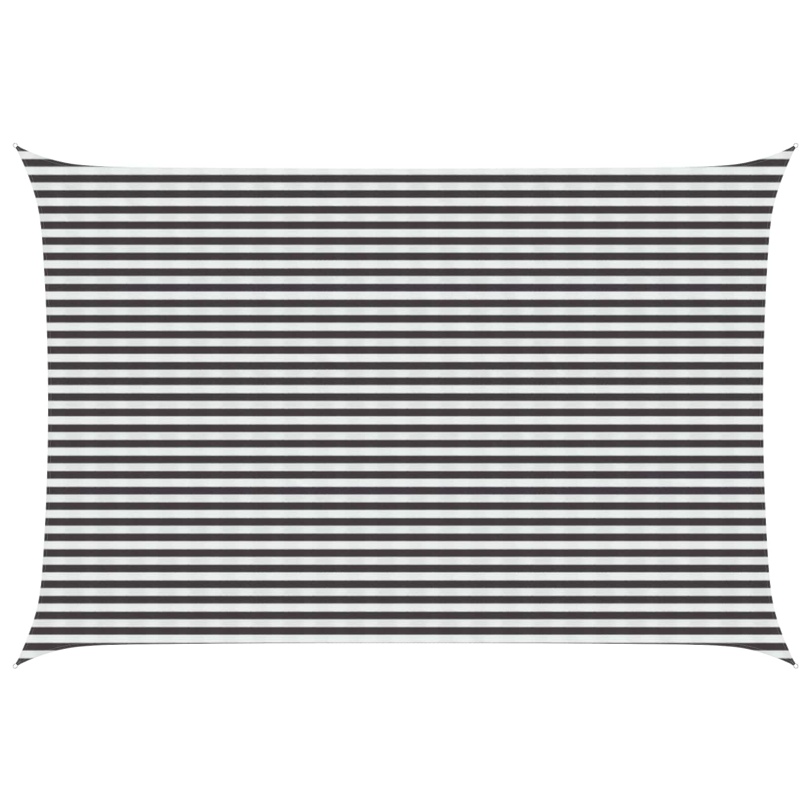 vidaXL Sonnensegel Anthrazit und Weiß 2 x 2 m HDPE