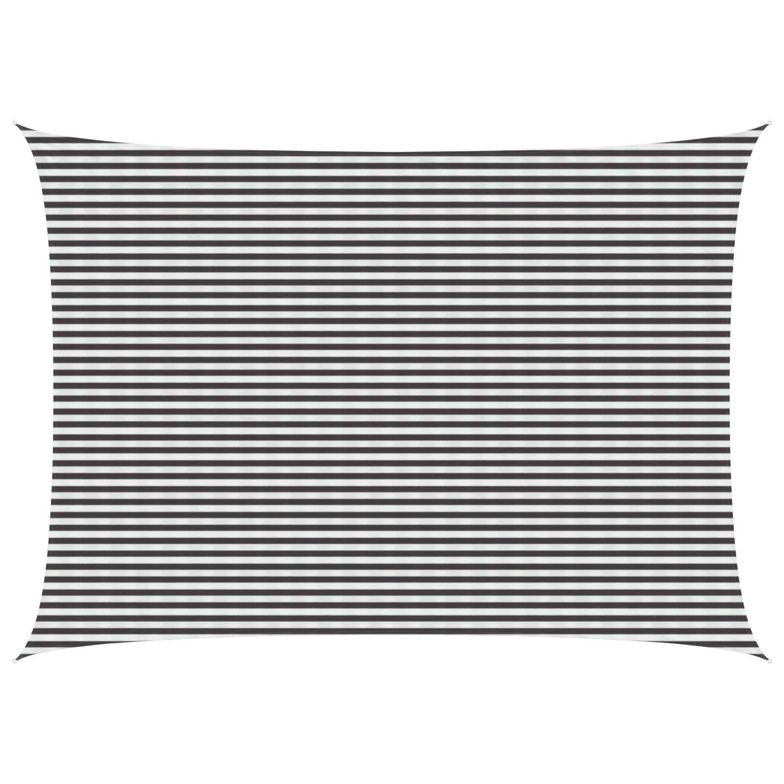 vidaXL Sonnensegel Anthrazit und Weiß 2 x 2 m HDPE
