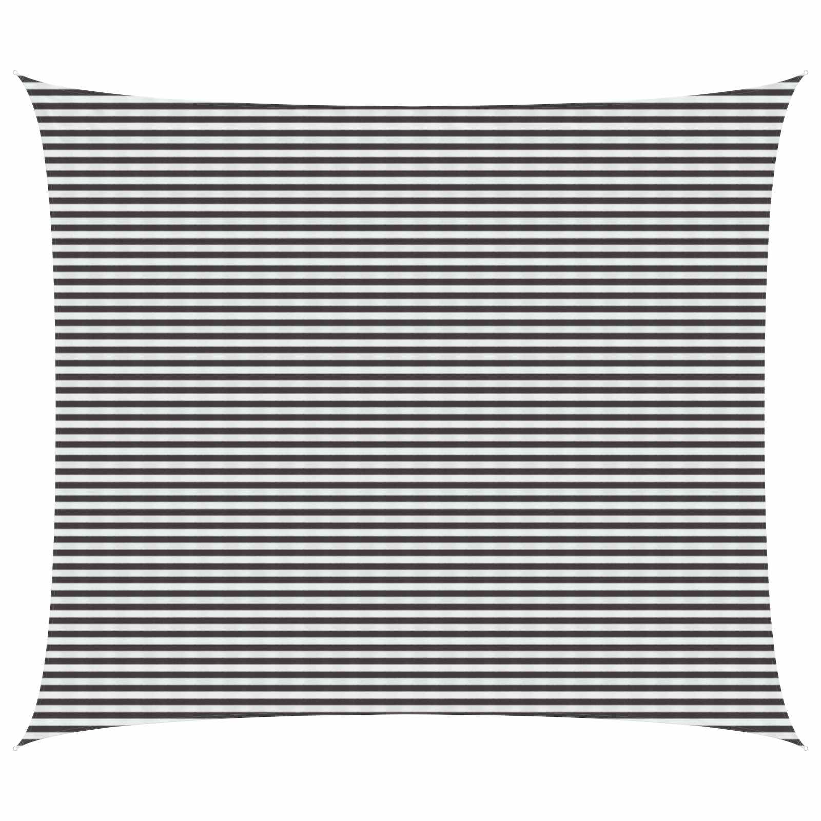 vidaXL Sonnensegel Anthrazit und Weiß 2 x 2 m HDPE