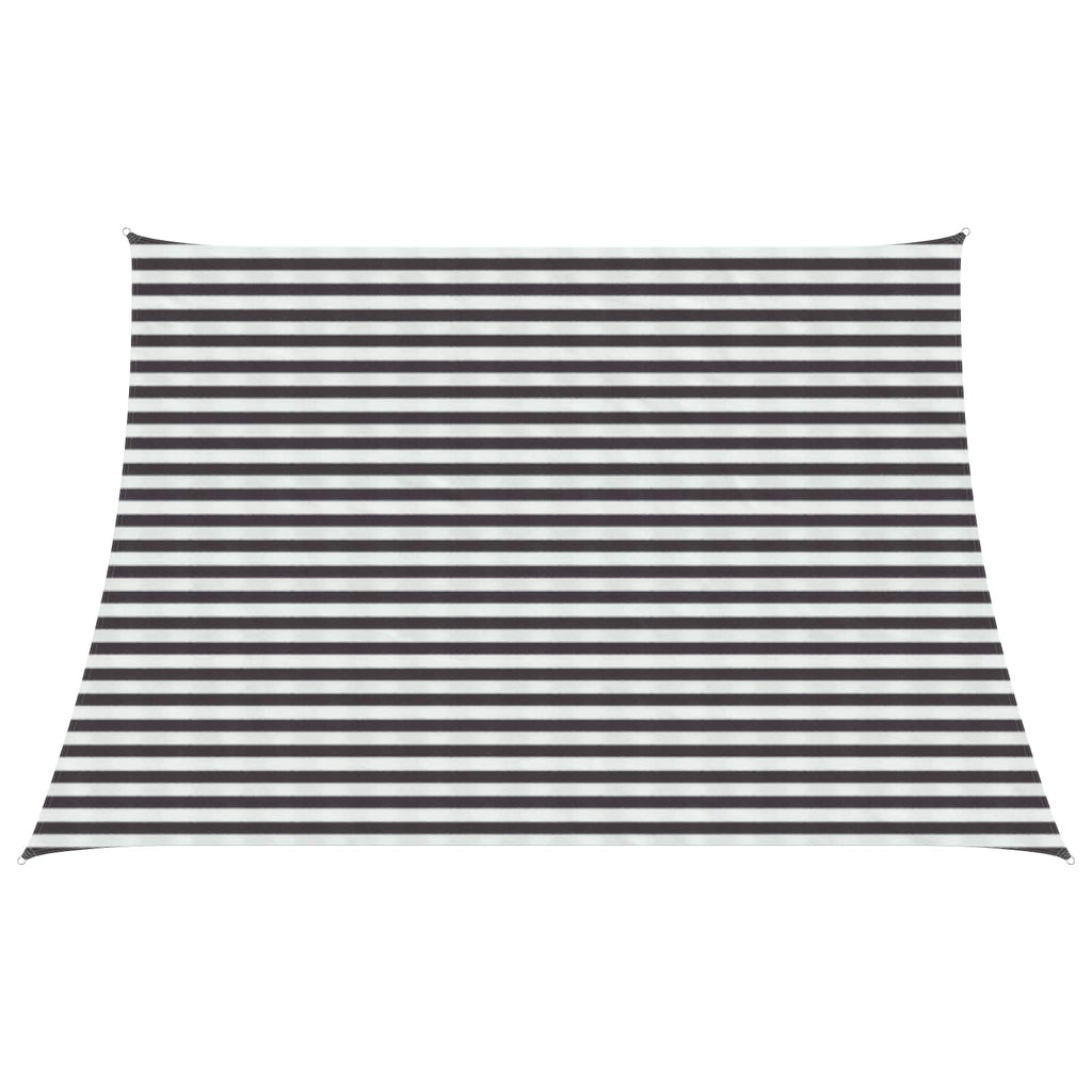 vidaXL Sonnensegel Anthrazit und Weiß 4 / 5 x 3 m HDPE