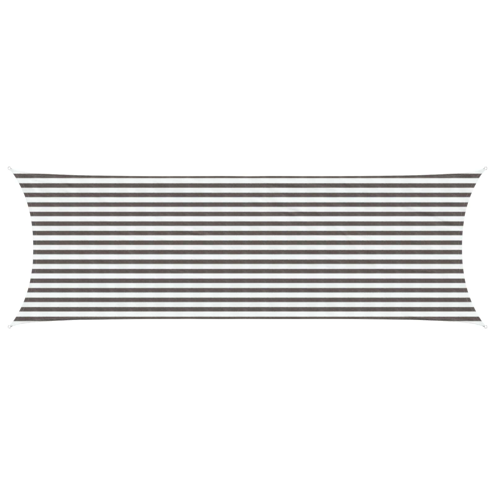 vidaXL Sonnensegel Anthrazit und Weiß 2 x 2 m HDPE