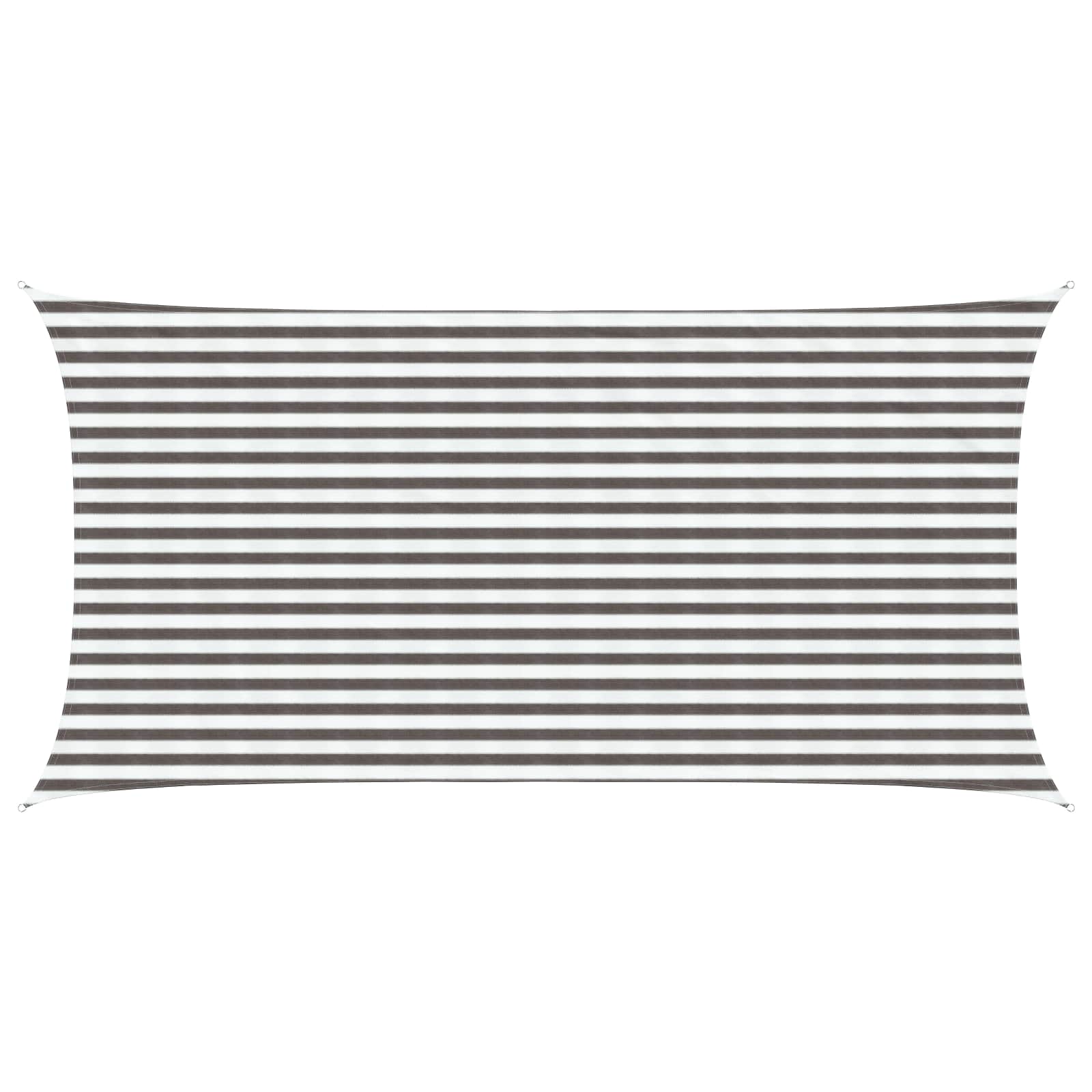 vidaXL Sonnensegel Anthrazit und Weiß 2 x 2 m HDPE