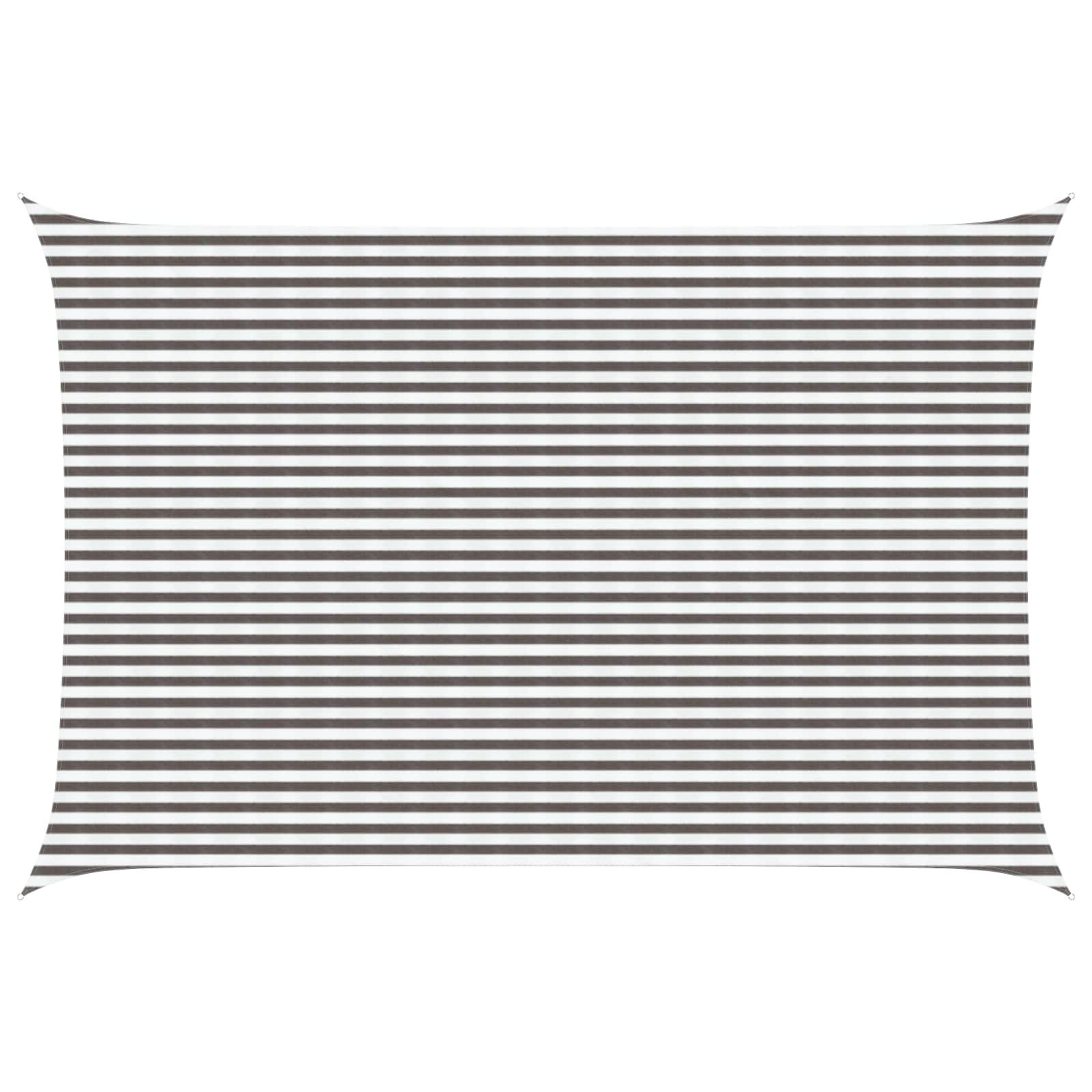 vidaXL Sonnensegel Anthrazit und Weiß 2 x 2 m HDPE