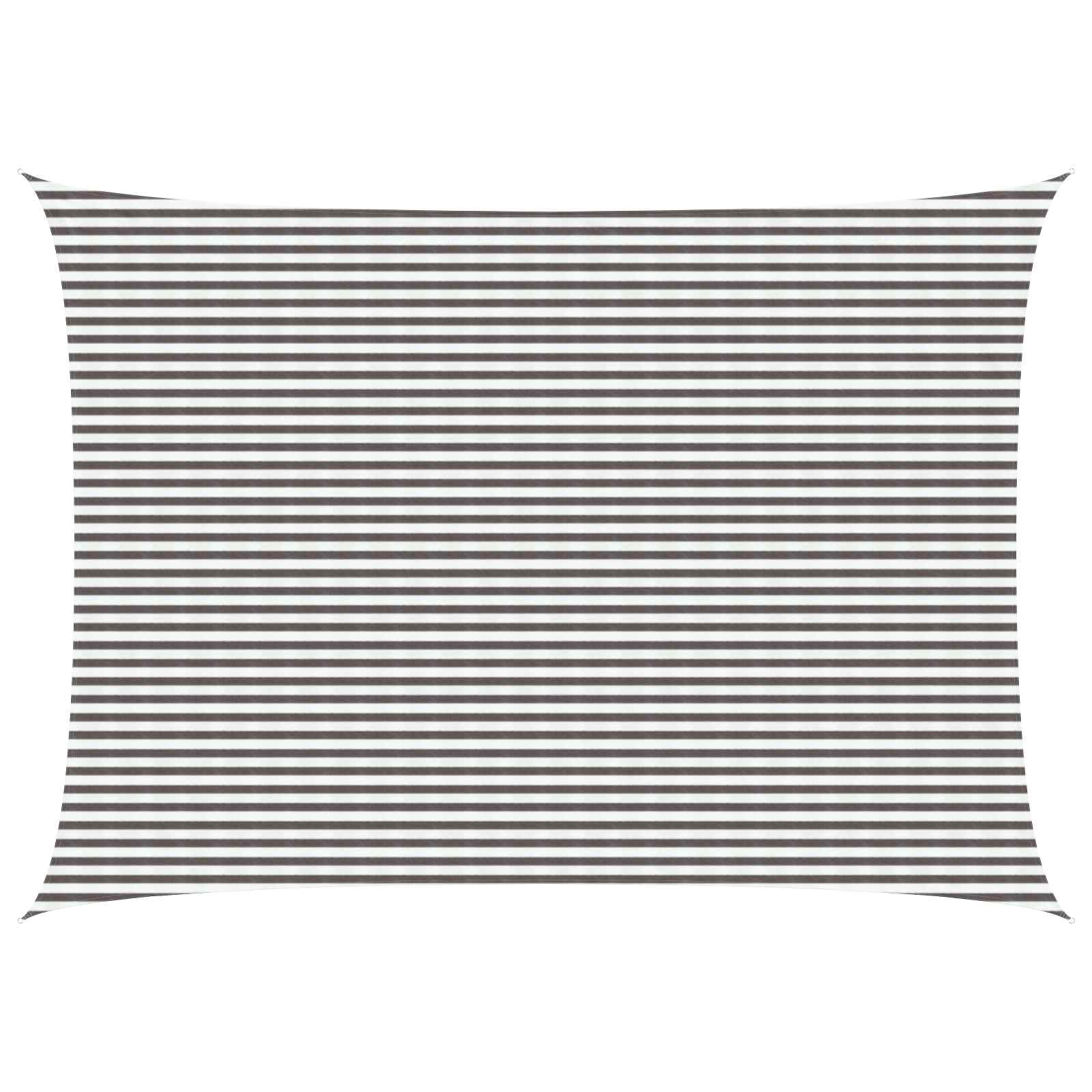 vidaXL Sonnensegel Anthrazit und Weiß 2 x 2 m HDPE