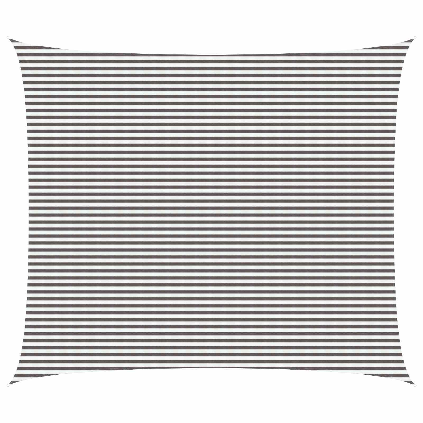 vidaXL Sonnensegel Anthrazit und Weiß 2 x 2 m HDPE