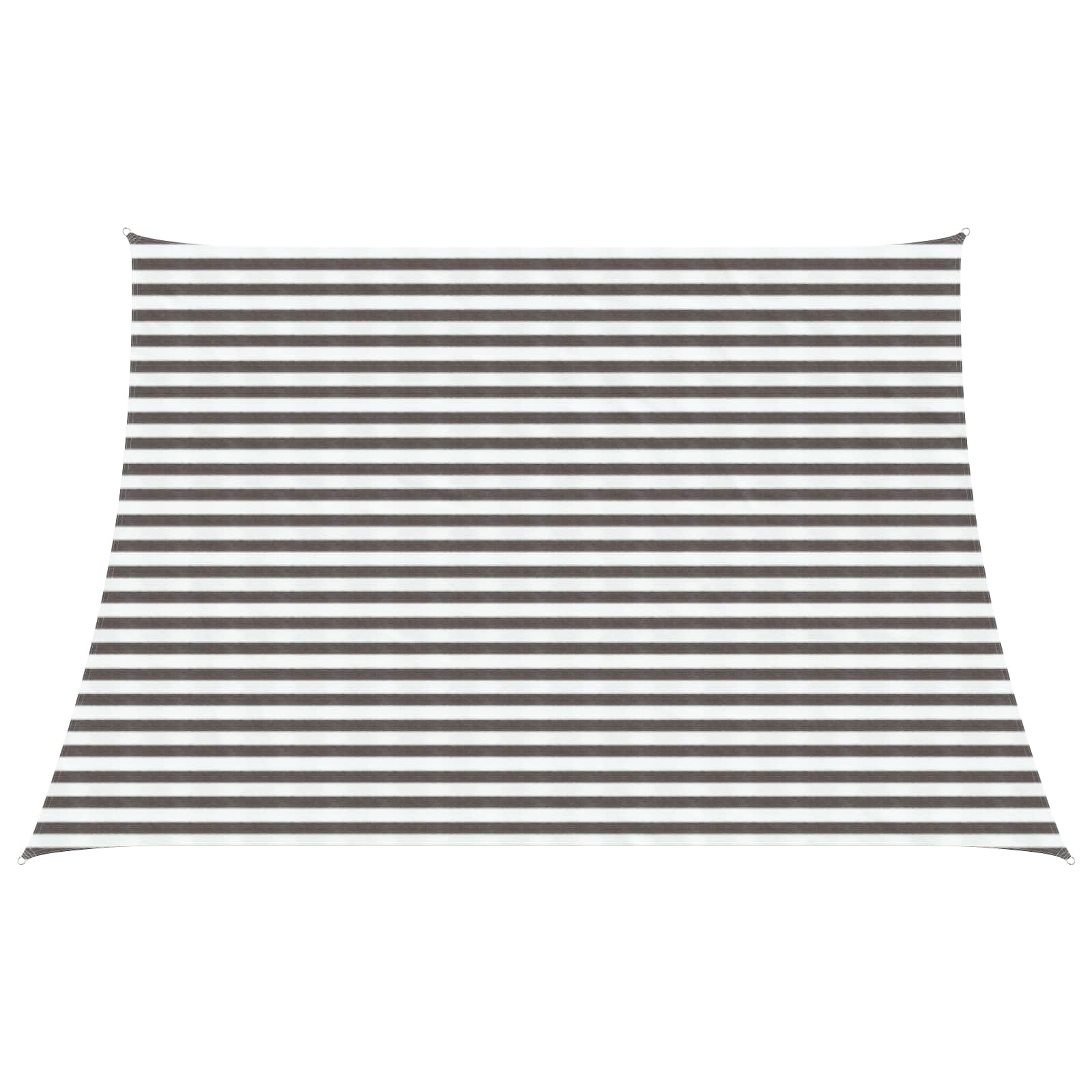 vidaXL Sonnensegel Anthrazit und Weiß 4 / 5 x 3 m HDPE