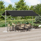 vidaXL Freistehende Markise 4 x 3 m Polyester Anthrazit
