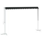 vidaXL Freistehende Markise 4 x 3 m Polyester Anthrazit