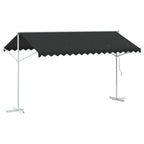 vidaXL Freistehende Markise 4 x 3 m Polyester Anthrazit