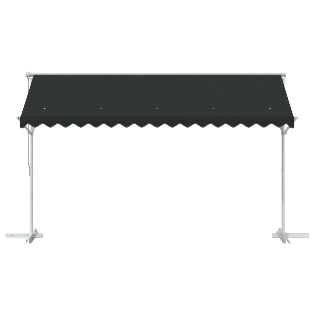 vidaXL Freistehende Markise 4 x 3 m Polyester Anthrazit