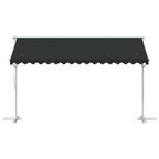 vidaXL Freistehende Markise 4 x 3 m Polyester Anthrazit