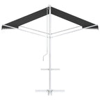 vidaXL Freistehende Markise 4 x 3 m Polyester Anthrazit