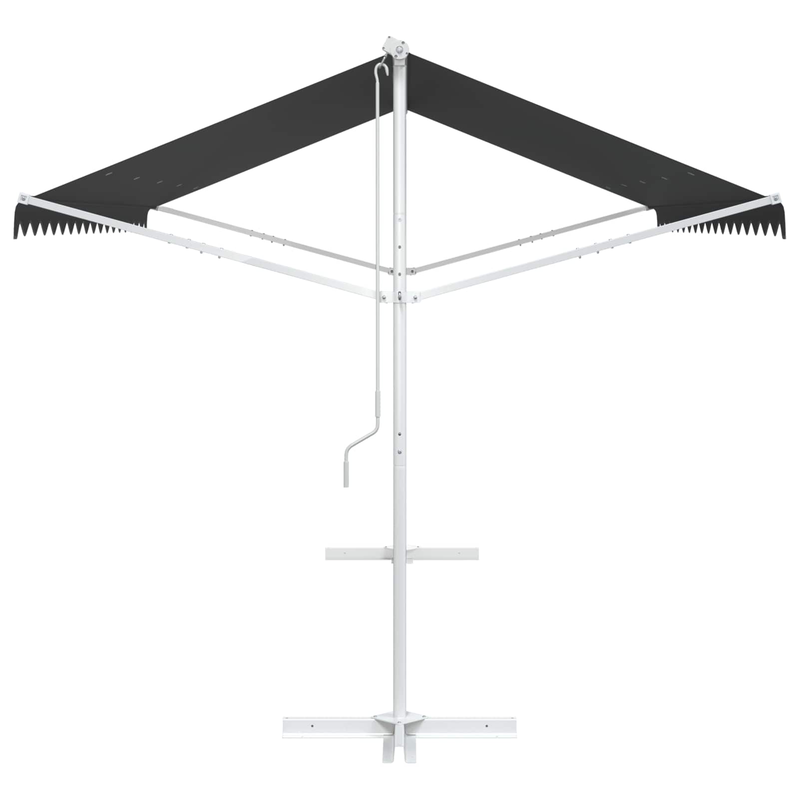 vidaXL Freistehende Markise 4 x 3 m Polyester Anthrazit