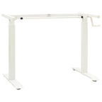 vidaXL Schreibtisch Weiß und Natur 120 x 60 cm Massivholz Eiche