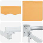 vidaXL Manuelle Gelenkarmmarkise mit LEDs Sand