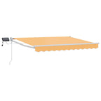 vidaXL Manuelle Gelenkarmmarkise mit LEDs Sand