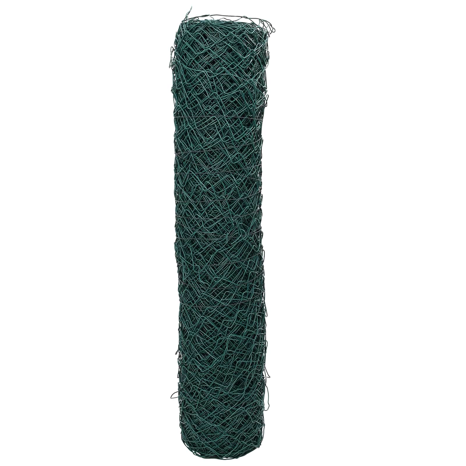 vidaXL Kettenzaun Grün 2 x 20 m Stahl