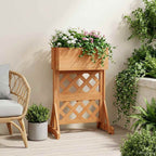 vidaXL Vertikales Gartenzaun Orange 48 x 30 x 70,5 cm